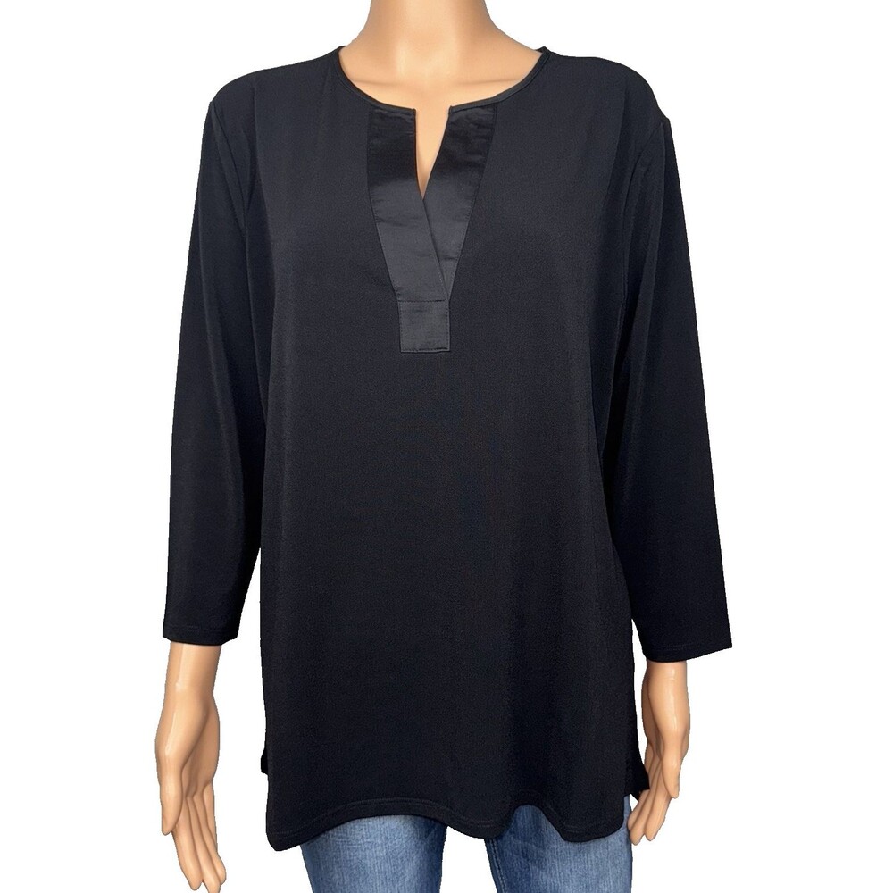 Banana Republic Womens XX-Large Black Trendy Dressy Top Pullover Shirt Casual XX